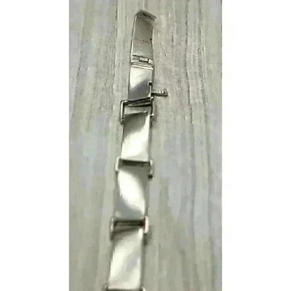 Tiffany & Co Sterling Silver Gehry Torque Link Bracelet Mens 8.5" - Picture 5 of 5